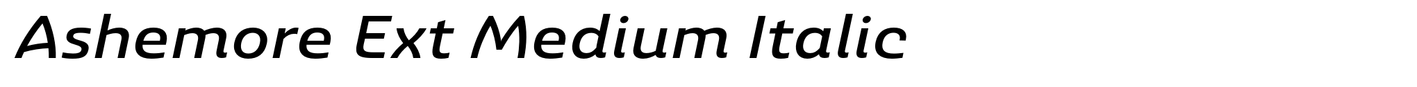 Ashemore Ext Medium Italic image